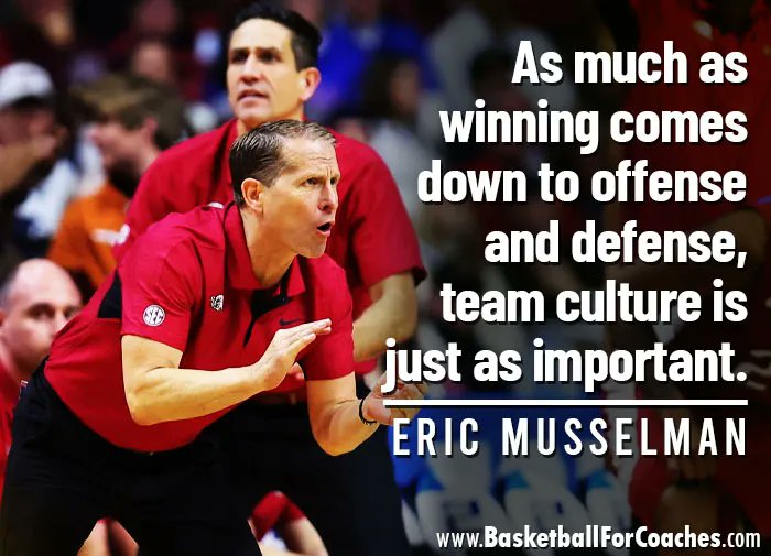 BballCoachMac's tweet photo. “As much as winning comes down to offense and defense, team culture is just as important”

- Eric Musselman https://t.co/KefnKRbRdT