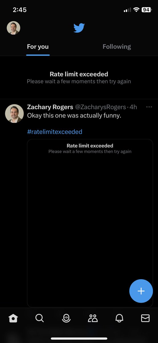 Really a snake eating it’s own tail now
#RateLimitExceeded