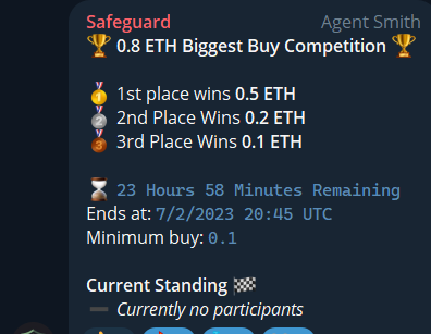 MatrixPepeERC20's tweet photo. 🔴🤑Buy competition is LIVE now - Don't miss your chance to win some juicy ETH 🤑🔵

tg: https://t.co/vT3B7Vbqwf

#Matrixpepe #Memes #Rewards #ETH #Ethereum #PEPE https://t.co/ghlUVUcUTH