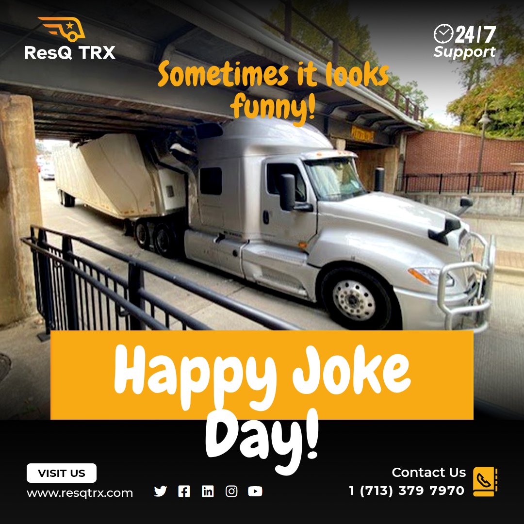 Sometimes it looks Clever! Happy International Joke Day!

#resqtrx #roadsideassistance #mechanicnearme #mobilemechanic #truckrepair #truckbreakdown #recoverytruck #wrecker #towtruck #breakdowntruck #towingservice  #repairshop #fixyourtrucks #truckandtrailerrepair