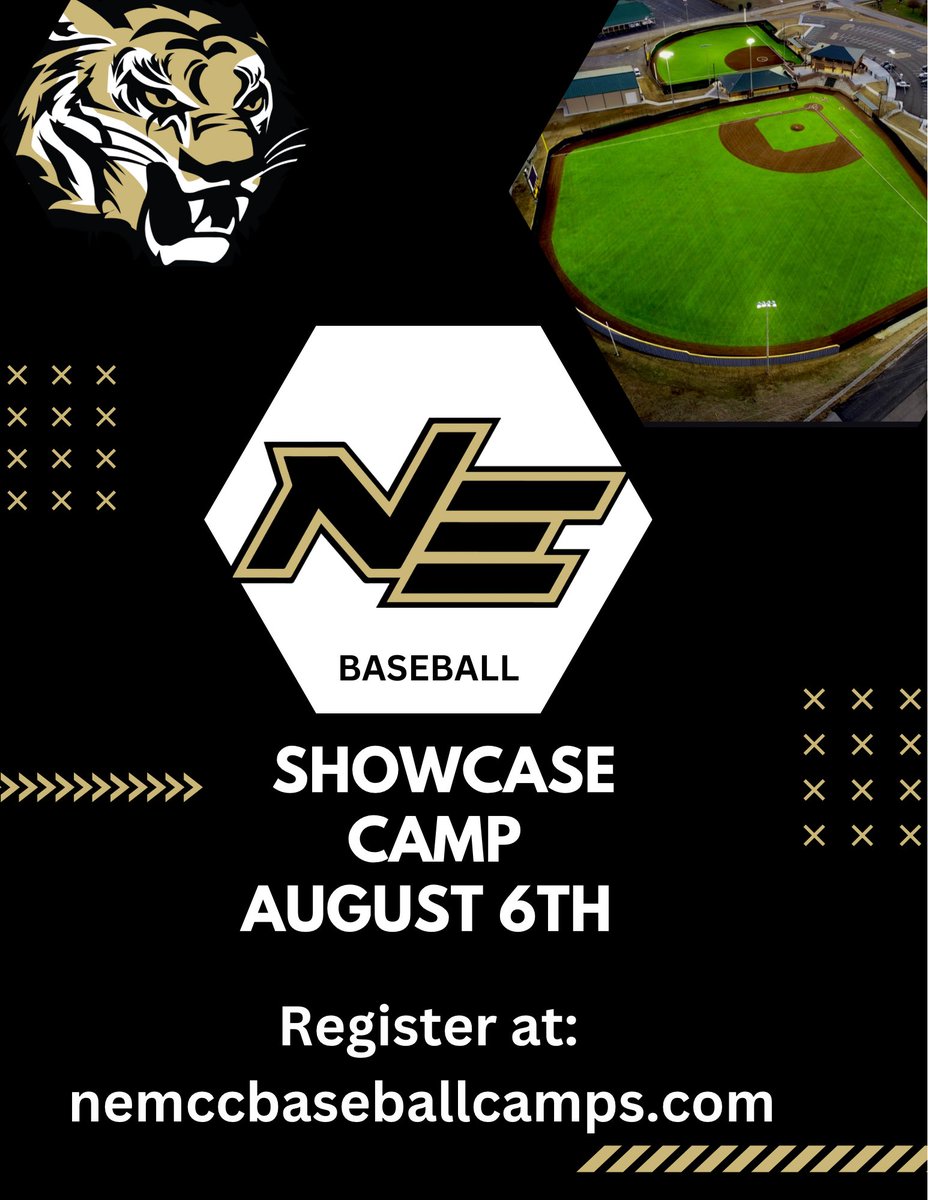 NEMCCBASEBALL's tweet photo. 🚨Showcase Camp🚨
🗓️ August 6th 
✍️ https://t.co/gCvnVxdMcI https://t.co/IzW5JjnOgt