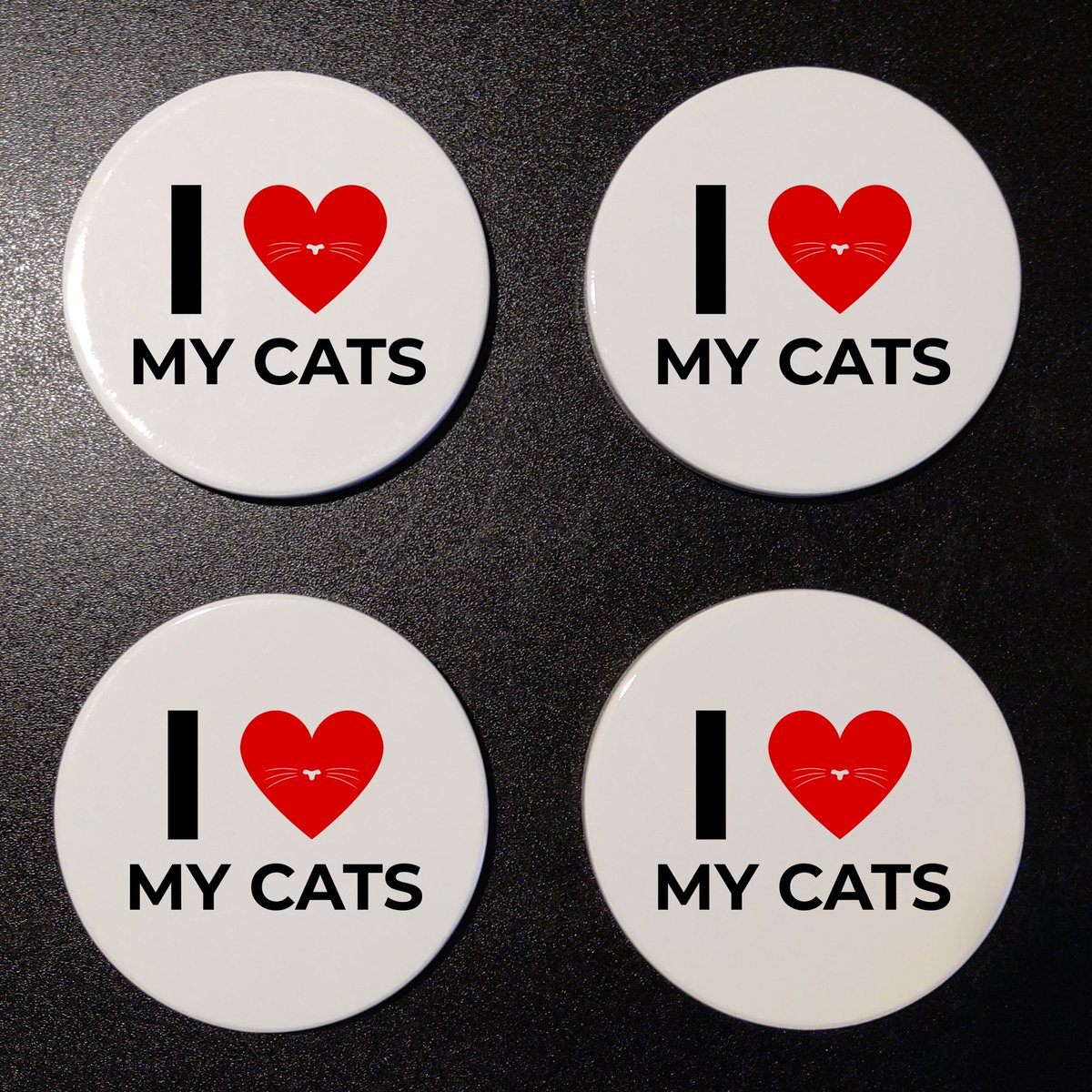 Happy Caturday!!! 😺🎉 Check out my 'I ❤️ My Cat' and 'I ❤️ My Cats' Round Ceramic Drink Coasters, which are available in my Etsy Shop!

etsy.com/listing/113550…
.
.
.
#etsy #etsyseller #etsyshop #etsyfinds #cricut #coasters #drinkcoasters #cat #cats #catlover #catlovers #caturday