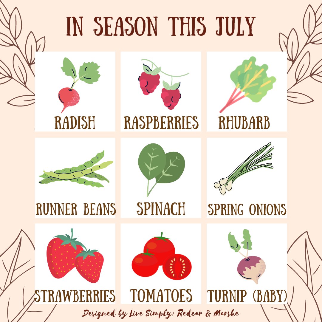 🍅July #SeasonalProduce🍅

Can't quite believe we're in July already! Where has the year gone??

The good news is that July is a bumper month for UK homegrown produce. So here's 27 foods you can enjoy - without the airmiles

#julyfoods #whatsinseasonuk #seasonalproduceguide