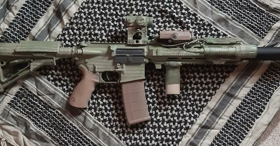 tfw_wolfpack's tweet photo. Obiwan Nairobi L119a2 build (vertical foregrip my choice) https://t.co/g17WnYvwEt