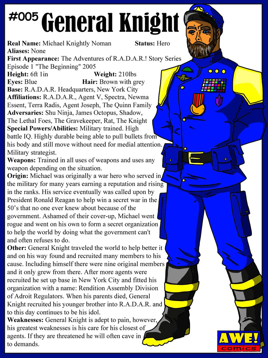 ComicsAwe's tweet photo. #005 General Knight
#comicbookcharacters #ComicArt #ArtistOnTwitter #comicbookart #owncomic #comicartist #hero https://t.co/g5mgnlTp4a