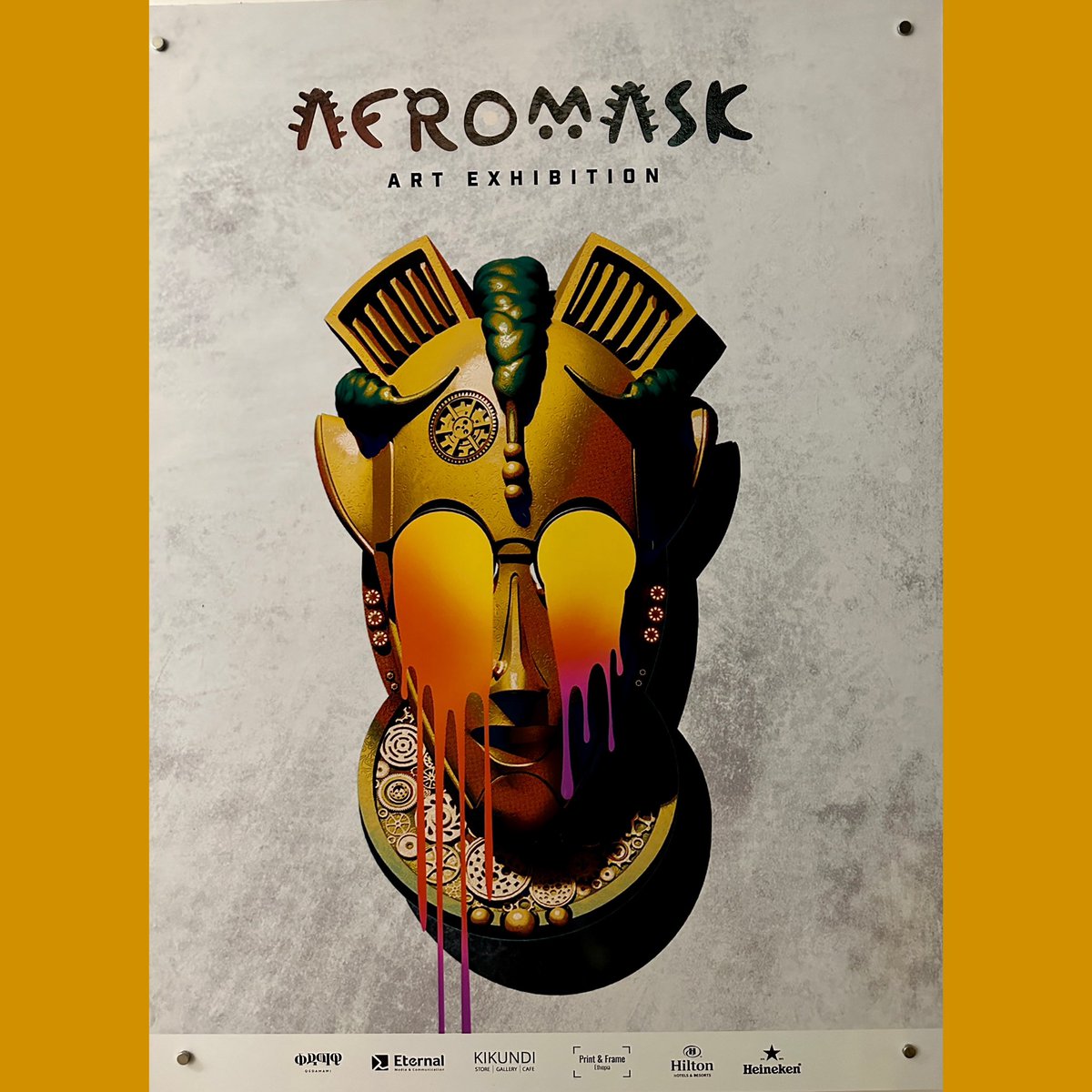 SolomonMKassa's tweet photo. #AFROMASK! What a great digital art show by the one and only @Fanuel_Leul_. Fanuel, I am super proud of you, brother! I knew when I met you first few years ago that you would do big things and go a long way! Keep going! #afromask #digitalart #afrofuturism #afrocentric #panafrican https://t.co/NXMNVMXAs2