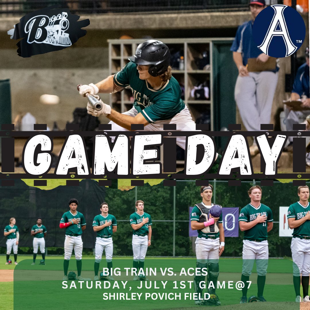Bethesda Big Train (@gobigtrain) on Twitter photo It's game day again!! Let's roll!
🆚 <a href="/Alexandria_Aces/">Alexandria Aces</a>
🏟 Shirley Povich Field
⏰ 7pm
📺youtube.com/channel/UCW12G…
🎟 bigtrain.ticketspice.com/big-train-vs-a…
🎪 Coach G Appreciation Night- free handfans for everyone
🎪 Specialty Beer Night <a href="/7LocksBrewing/">7 Locks Brewing</a>
🎪 Sister Cities Fortune Cookies It's game day again!! Let's roll!
🆚 <a href="/Alexandria_Aces/">Alexandria Aces</a>
🏟 Shirley Povich Field
⏰ 7pm
📺youtube.com/channel/UCW12G…
🎟 bigtrain.ticketspice.com/big-train-vs-a…
🎪 Coach G Appreciation Night- free handfans for everyone
🎪 Specialty Beer Night <a href="/7LocksBrewing/">7 Locks Brewing</a>
🎪 Sister Cities Fortune Cookies