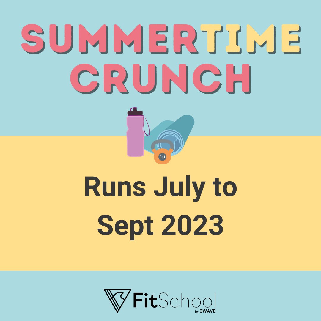 3Wave_Fitness's tweet photo. We know you have all kinds of summer plans, and generally enjoy summer fun! 

This round of FitSchool is all about quick, timed, full body workouts so you can get back to whatever it is you like to do all summer long. <3 https://t.co/8rvKsEFJOD