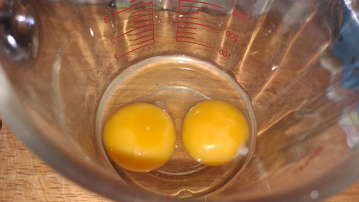 Starting today with an unexpected double yolk from 1 egg. Hope your day finds some fun luck like mine just did 😊