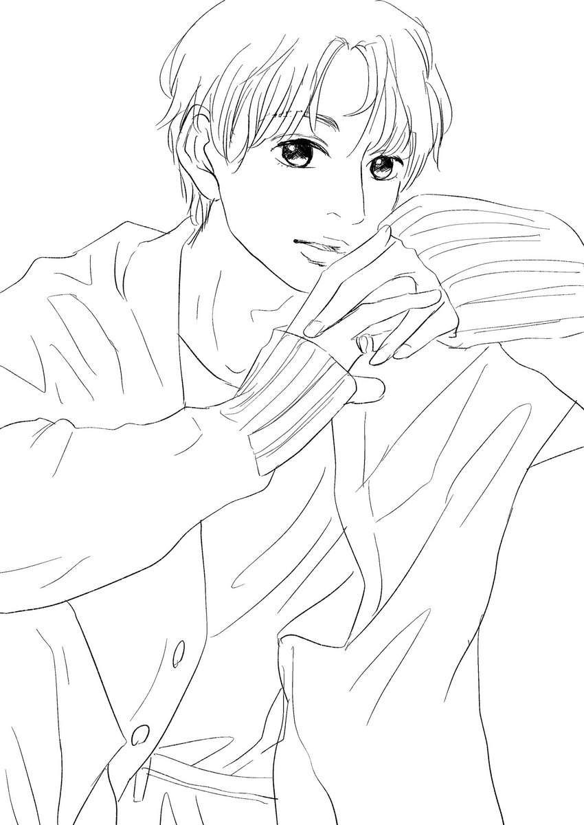 出勤前の #pinterestクロッキー
#高橋文哉 さん

まだ上手く自分の中の印象描ききれないけど、ほぼ毎日20〜30分はイケメンとか美女とかクロッキーしてみよ https://t.co/nBYAazxFQ4