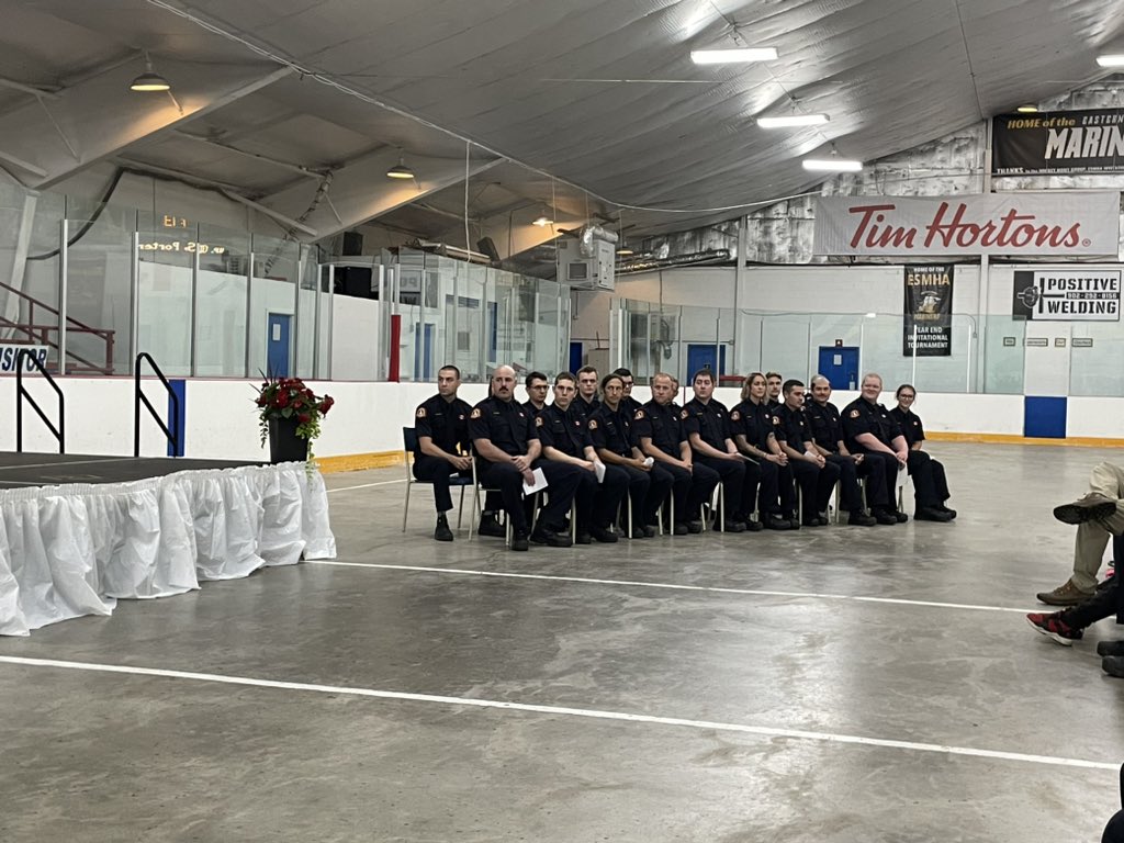 Grad Ceremony for Volunteer Firefighters in Musq Hbr. has extra special meaning this year. Congratulations 🎉 to the new firefighters. Well done. Be safe as you serve your community. A grateful community says #ThankYou <a href="/hfxfire/">Halifax Fire</a> <a href="/hfxgov/">hfxgov</a> <a href="/beckykentHRM/">Becky Kent</a> <a href="/David_Hendsbee/">David Andrew Hendsbee</a>