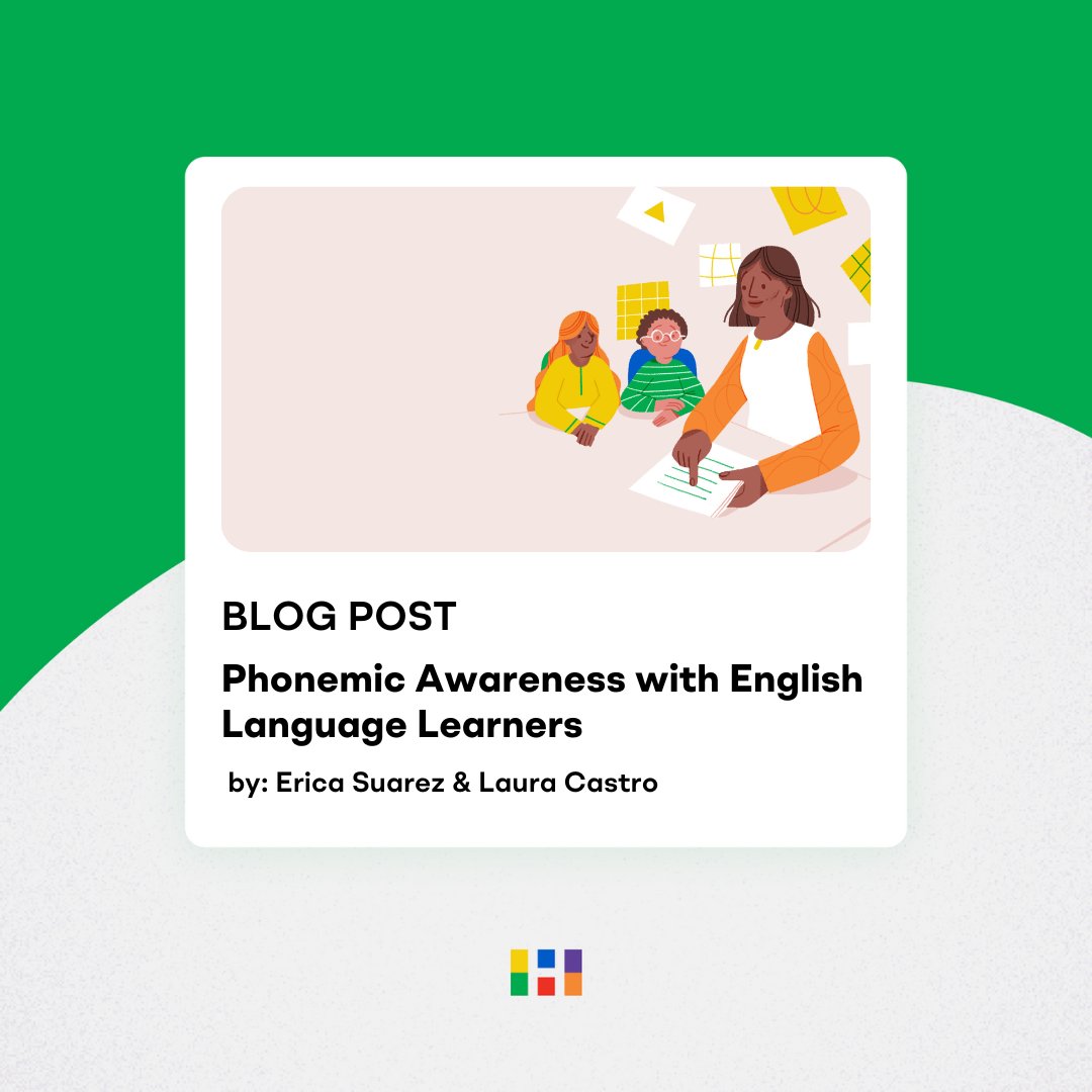 Unlock the power of phonemic awareness for English Language Learners with Heggerty's new blog post! Check out 'Phonemic Awareness with English Language Learners,' written by Heggerty Literacy Specialist Erica Suarez & Laura Castro. 

🔗 Full post here: bit.ly/3FEuJ04