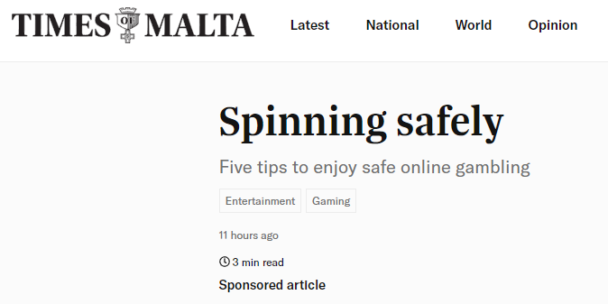 MaltaRuined's tweet photo. @TheTimesofMalta 

Five tips to enjoy safe online gambling.

1. DO NOT GAMBLE!
2. See tip No 1
3. See tip No 1
4. See tip No 1
5. See tip No 1

(I don't even want to link the article so I do not promote it further) https://t.co/Cj1OQzVCnV