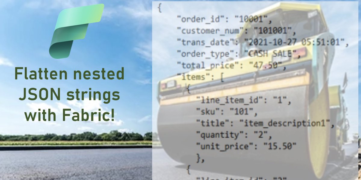 Whenever technology advances for citizen #PowerBI developers, it's impossible for me not take notice. In this post, I walk through a step-by-step guide on utilizing Spark in #MicrosoftFabric notebooks to flatten a small, nested JSON string. Along the way, I provide code snippets