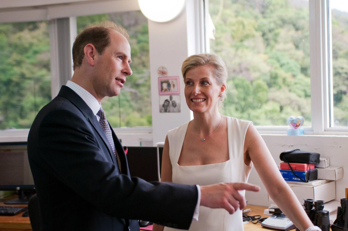 This photo of Sophie and Edward is undoubtedly one of my favorites💕 The way she looks at him with unwavering love and affection is truly heartwarming ❤️ #duchesssophie #princeedward #duchessofedinburgh #dukeofedinburgh  #theedinburghs #royalfamily #britishroyalfamily #royals