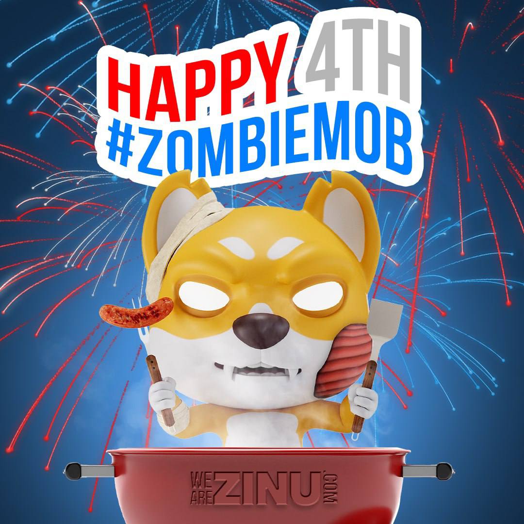 @ZinuToken Celebrating freedom, igniting change, and driving the future, that's the #ZINU way! Happy 4th, #ZombieMob! Let's keep believing, striving, and achieving. Because together, #WeAreZinu! 🚀🎆🇺🇸 

$ZINU @ZinuToken #Mainnetz @Blockchain #ZMSS #NFT #Crypto #AltCoins #MemeCoins