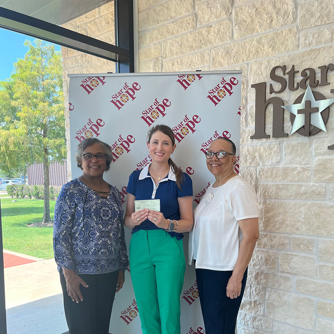 Star of Hope appreciated having the last remaining members of the Married Ladies Social, Art &amp; Charity Club of America, Inc. tour the Women and Family Development Center and present a check.