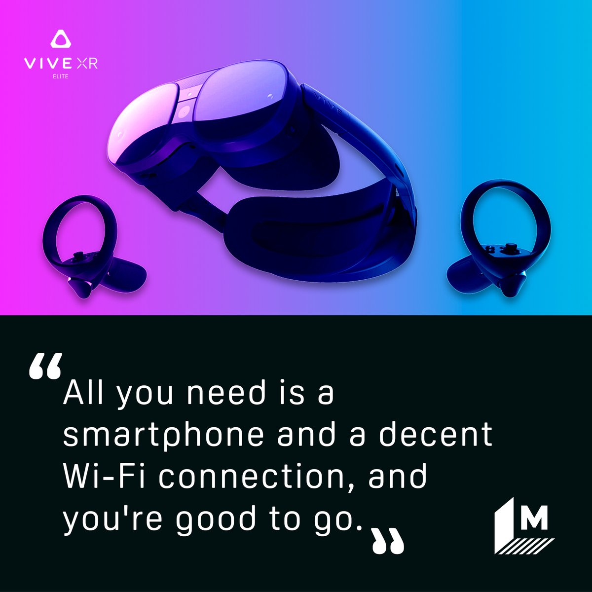 'The headset's ridiculously easy setup is primarily characterised by what it does not require.' '... and you don't need to deal with a thick wire running from the headset like a leash.' Read more from Amanda Yeo of Mashable: htcvive.co/XREMR #VIVEXRELITE #VR #MASHABLE