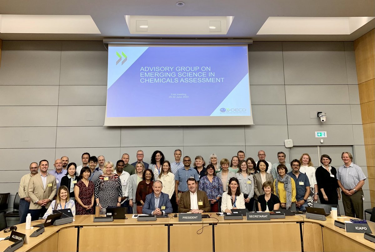 MauriceAtEcvam's tweet image. Regulatory science rocks! First meeting of the ⁦@OECD_ENV⁩ advisory group on Emerging Science for Chemicals Assessment #ESCA. Honoured to act as ⁦@EU_Commission⁩ @EU_ScienceHub⁩ #ecvam co-chair with ⁦@EPAresearch⁩ Rusty Thomas. Watch this space folks!