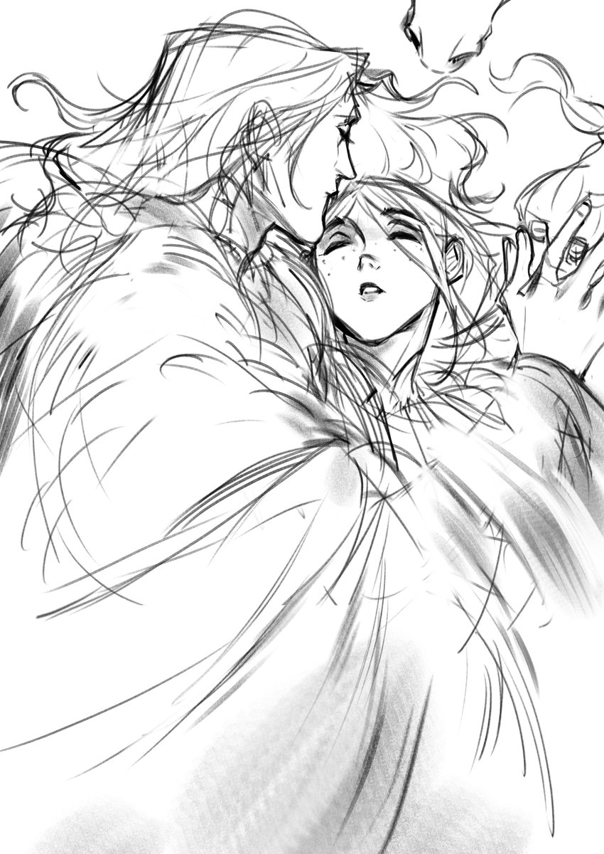 KaneScribbles's tweet photo. Day 15/100 - Winter cuddles
#WinternightTrilogy #Vasya #Morozko https://t.co/J3r47vDGpP