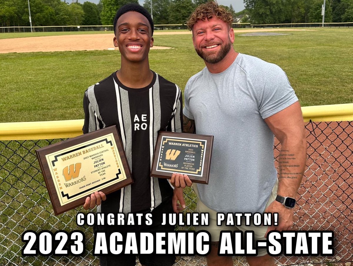 Warren Central Baseball (@wchs_bsbl) on Twitter photo Congratulations to senior Julien Patton on being named 2023 Academic All-State! Well deserved!
<a href="/WarriorNation_1/">WCHS Athletic Dept</a> <a href="/ChrisUlrey/">Chris Ulrey</a> Congratulations to senior Julien Patton on being named 2023 Academic All-State! Well deserved!
<a href="/WarriorNation_1/">WCHS Athletic Dept</a> <a href="/ChrisUlrey/">Chris Ulrey</a>