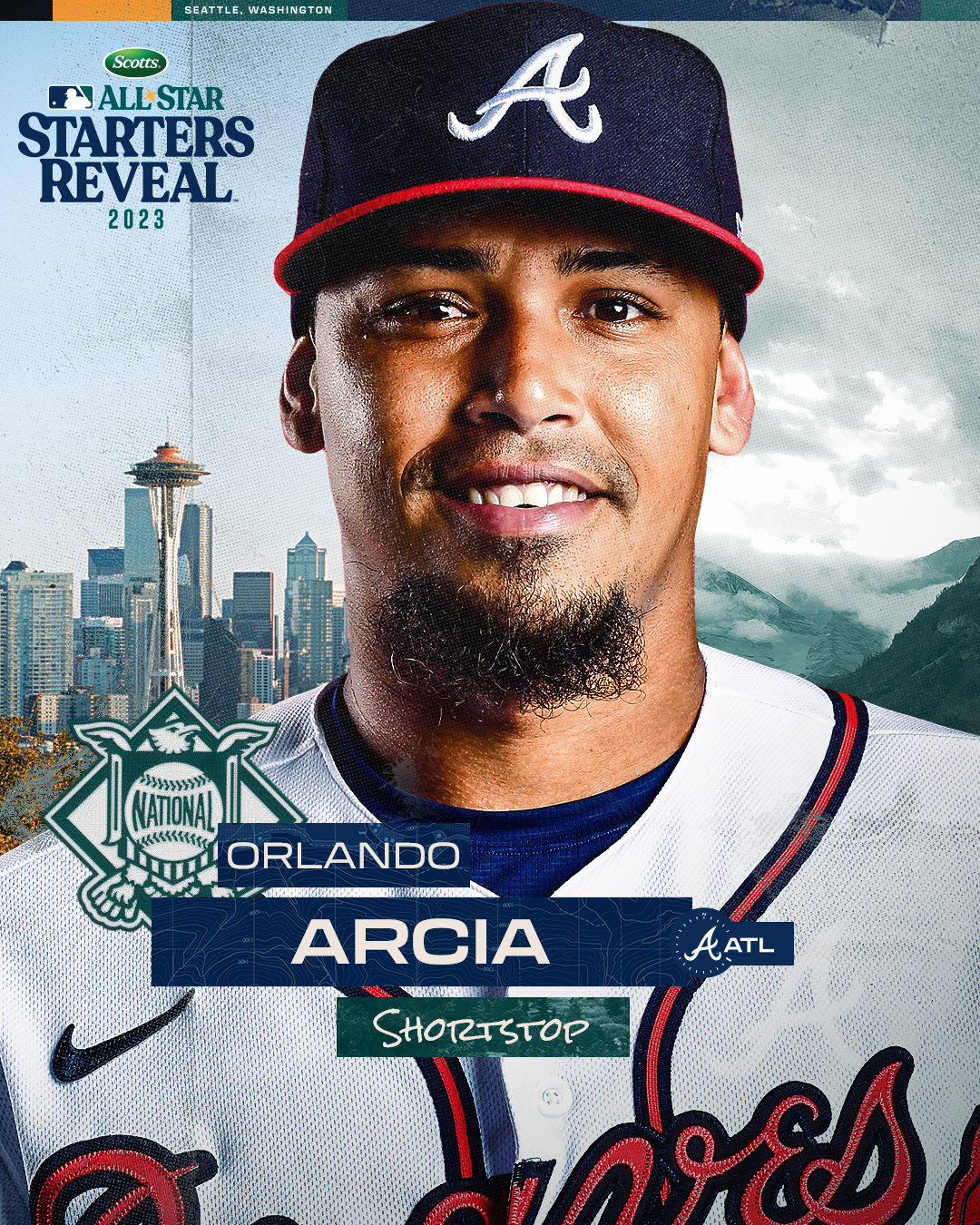 MLB on X: Orlando Arcia is a first-time All-Star! He's your starting  shortstop for the NL. #AllStarGame  / X