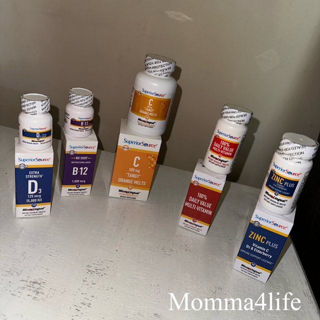 Momma4Life_'s tweet photo. Enter to win a set of Vitamins from Superior Source! Extra Strength Vitamin D3, No shot B12, Vitamin C Orange melts, 100% Daily Multi-Vitamin, and Zinc Plus with Vitamin C and Elderberry. 
https://t.co/4bMmF9WnBQ
#Giveaway #superiorsourcegiveaway #superiorsource https://t.co/4NMKC1W9BF