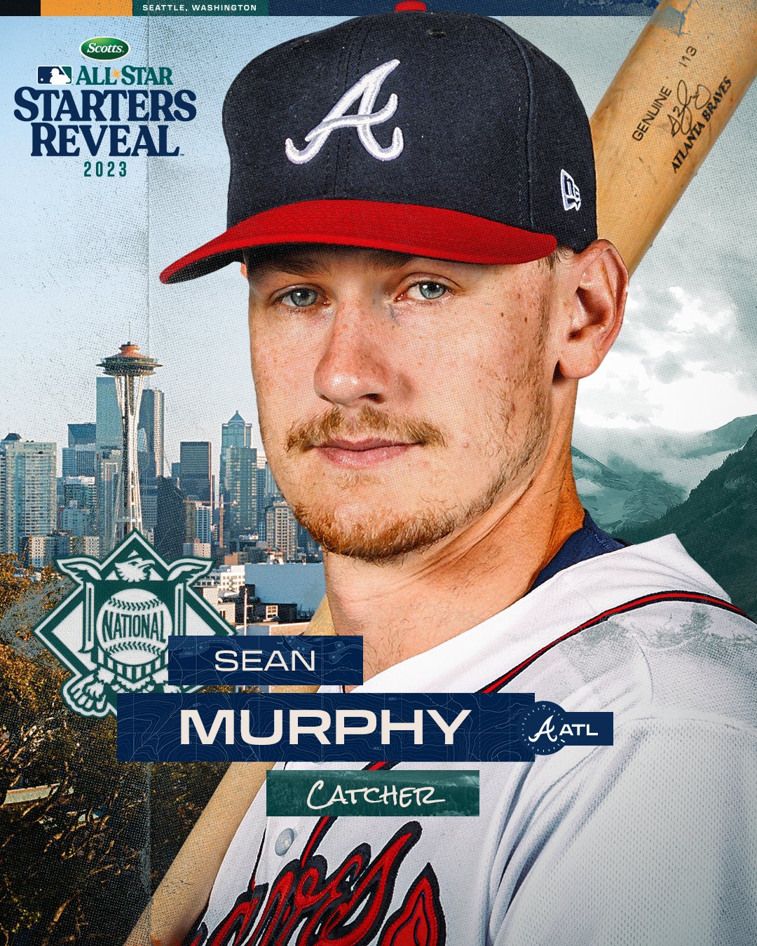 MLB on X: A first-time All-Star behind the dish for the NL. Sean Murphy is  the starting catcher for the National League. #AllStarGame   / X