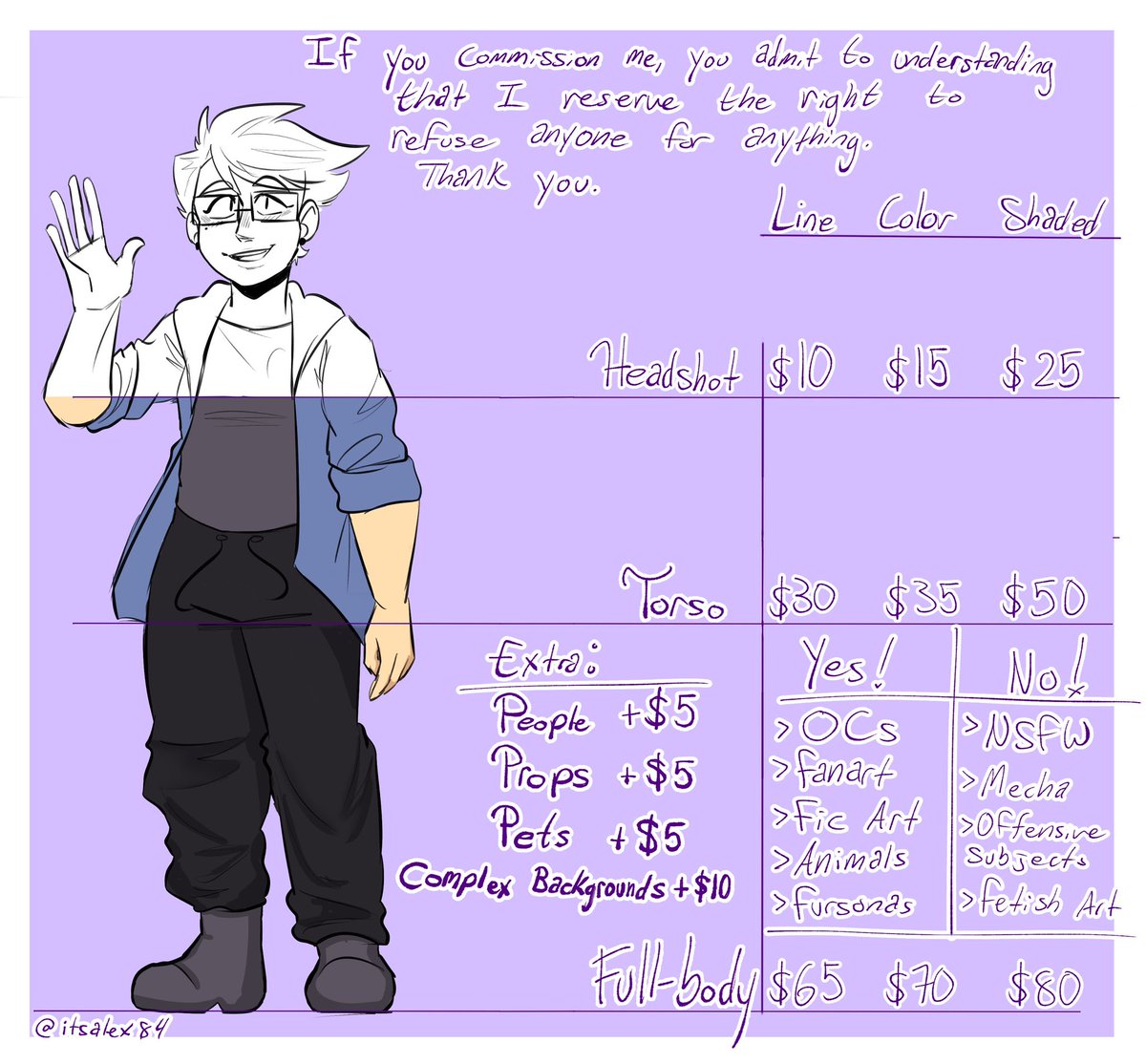 itsaRat84's tweet photo. I am officially opening Commissions! As of Right now, I have 5 slots open. If you're interested, please shoot me a DM. You will be required to fill out a Google Form page, which I will review and get back to you as soon as I can. <3 https://t.co/xrSVaI4npS