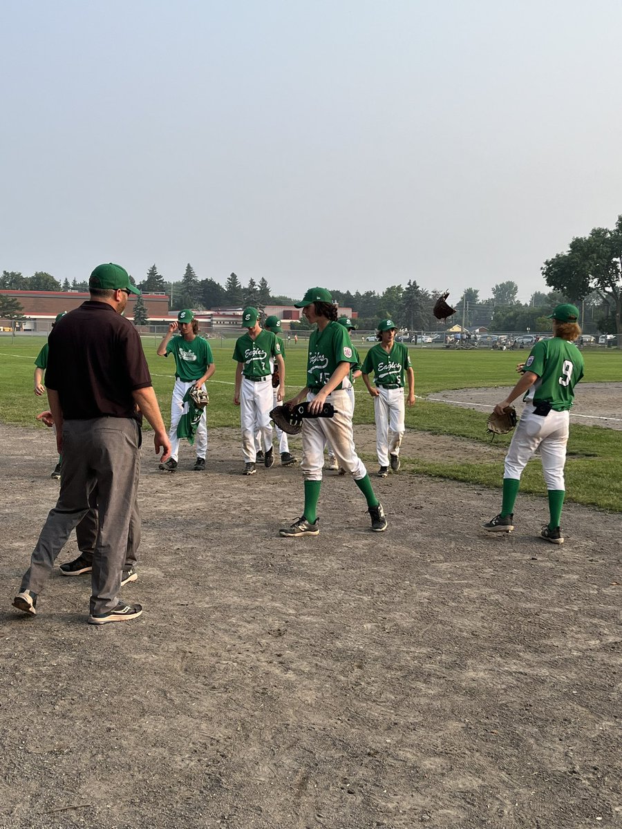 EastNepeanLL's tweet photo. East Nepean wins their second game of the Senior Districts with a 5-0 victory over Kanata. Next game (District Finals) is Friday against Ottawa West. #enll #goeagles https://t.co/QNsOXJfxOz
