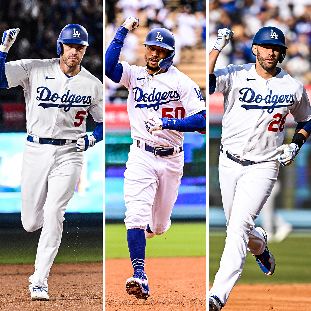 #Dodgers have their biggest group of All-Star starters since 1980 as Freddie Freeman, Mookie Betts and J.D. Martinez are elected as starters for the 2023 All-Star Game.

Story 🔗dodgers.mlblogs.com/freeman-betts-…