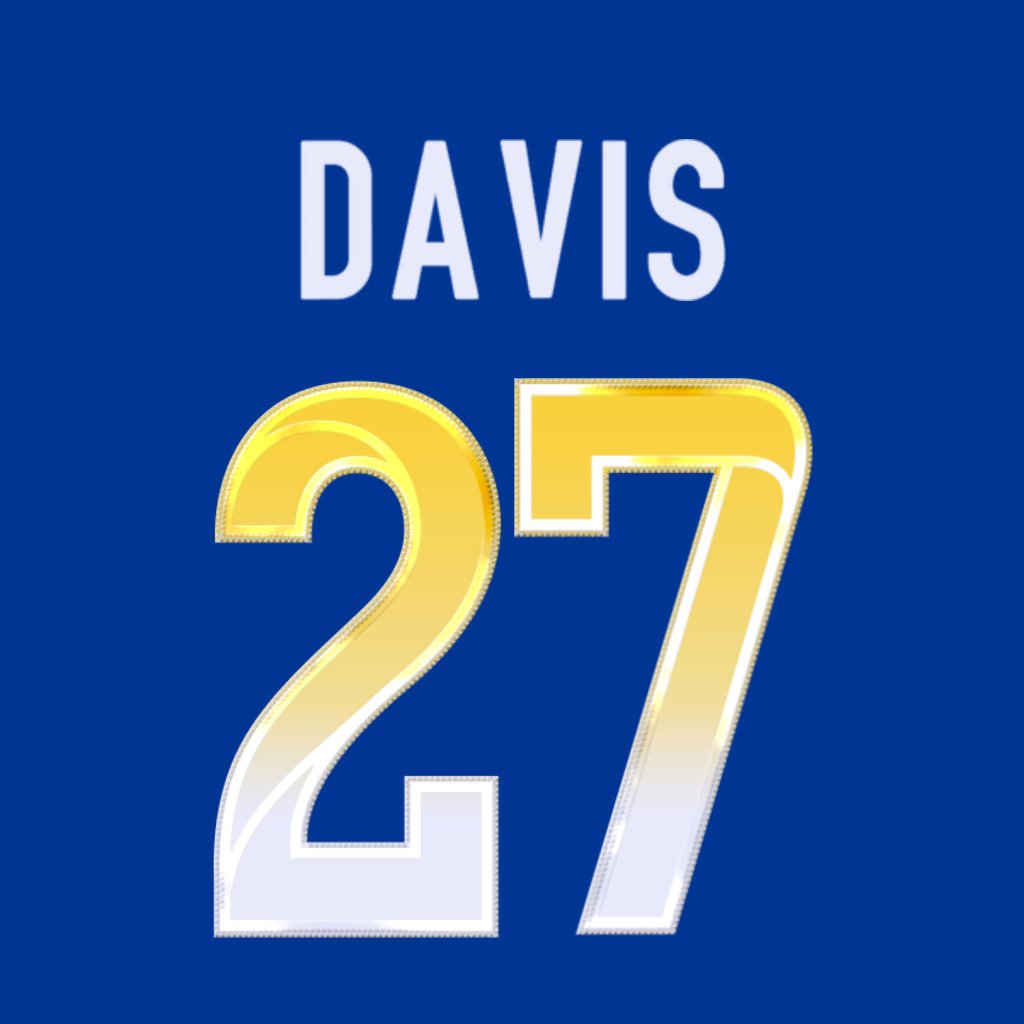 NFL Jersey Numbers (@nfl_jersey_num) on Twitter photo Los Angeles Rams CB Timarcus Davis (<a href="/_Tmac7/">Timarcus Davis</a>) will now wear number 27. #RamsHouse Los Angeles Rams CB Timarcus Davis (<a href="/_Tmac7/">Timarcus Davis</a>) will now wear number 27. #RamsHouse