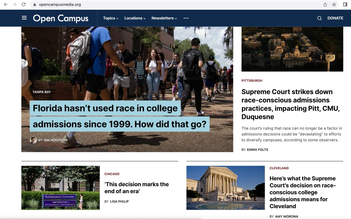 amymorona's tweet photo. Take a look at @opencampusmedia's site right now -- so many bylines + stories filed from across the country! 

The power of having a local network of dedicated higher ed reporters is vital every day, but especially during big days like today. https://t.co/SPLUd0VNVz