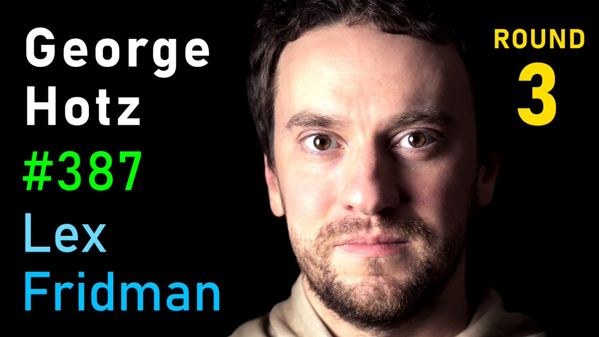 Lex Fridman on X: I was just made aware that the last two podcasts I did  with @realGeorgeHotz are exactly the same duration, to the second 🤯 Notice  how the topics include: 