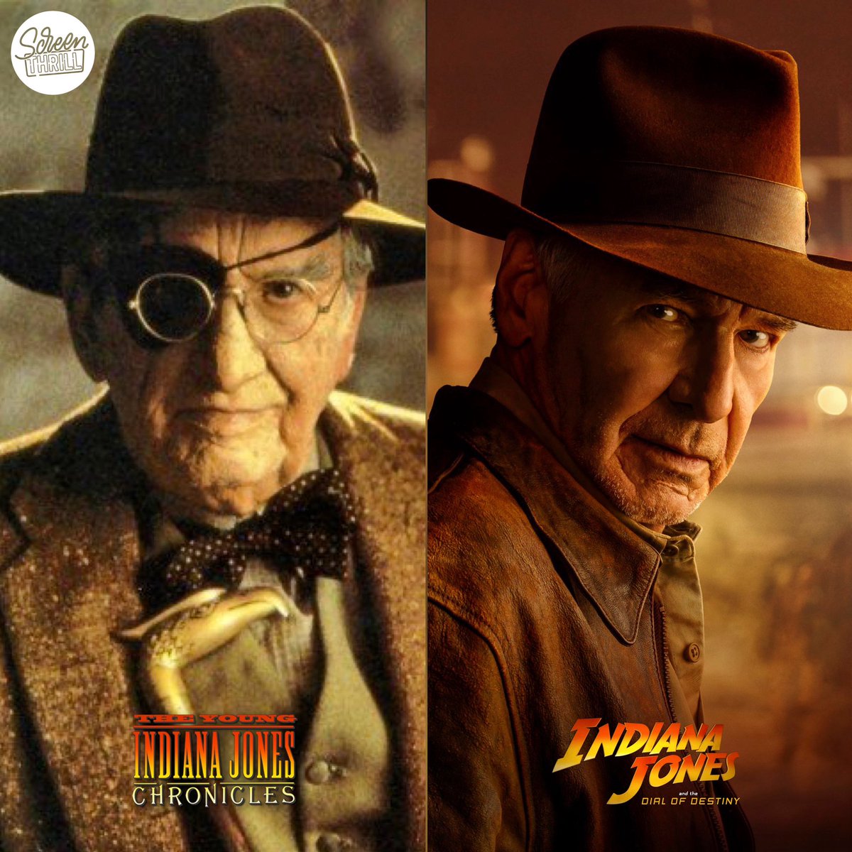 #HarrisonFord really aged better than Lucasfilm predicted in The Young #IndianaJones Chronicles.