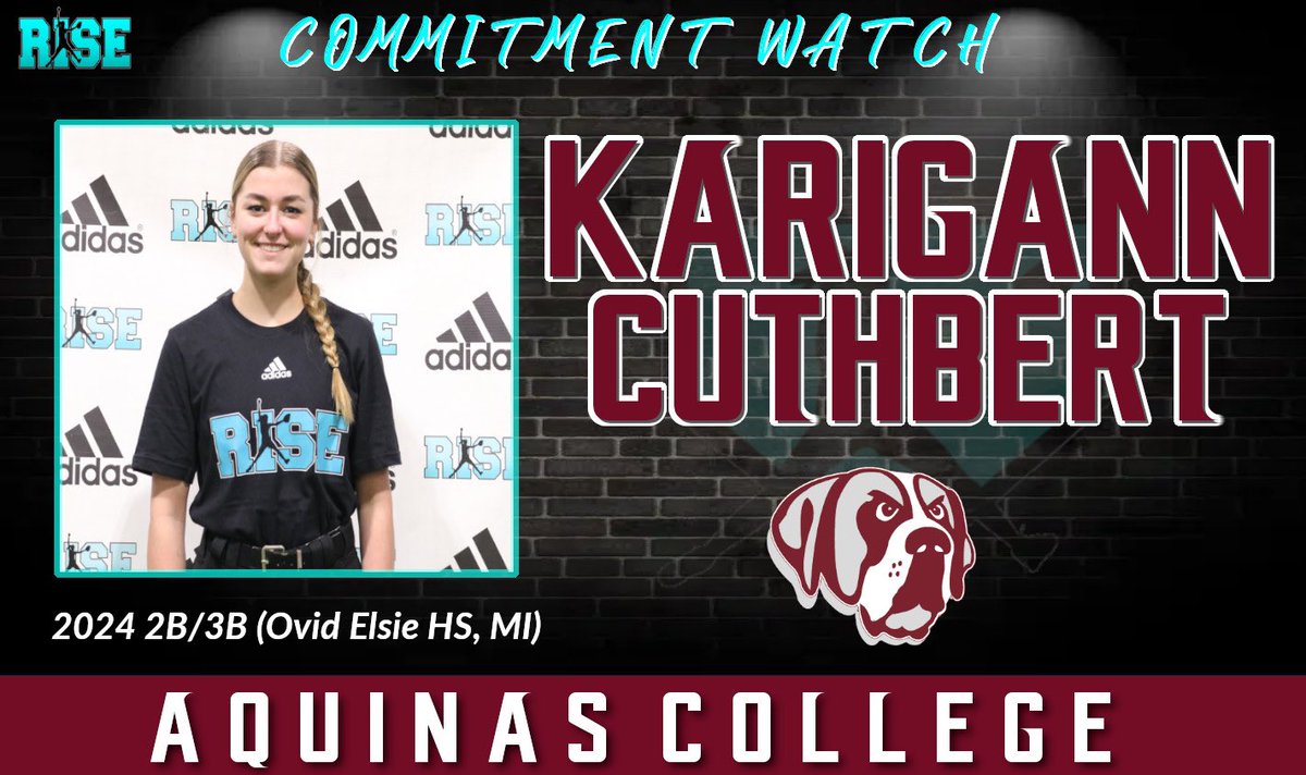rsmidwest's tweet photo. Commitment Watch:

2024 RISE Player-Karigann Cuthbert @KarigannC (Ovid Elsie HS &amp; @mid_18u) verbally commits to Aquinas College!

Karigann attended the Michigan Preseason Preview Showcase! https://t.co/y1zCRLI9yV