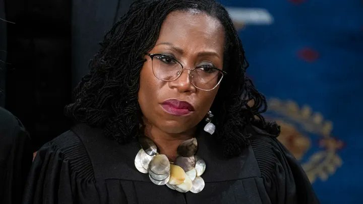david_wisconsin's tweet photo. Judge Jackson may not know how to define a woman, but she sure knows how to show her racism when you read her dissent to affirmative action being ended.  Instead of pushing the society toward equality and blasting liberal blue policies that have kept people uneducated, unemployed, impoverished ... she moans about equity which is marxist redistribution on the basis of color.  

Until this liberal rot is ended the dems will continue to control the poor with their money baiting and nothing will change.  She is a trainwreck that should be nowhere near the court.