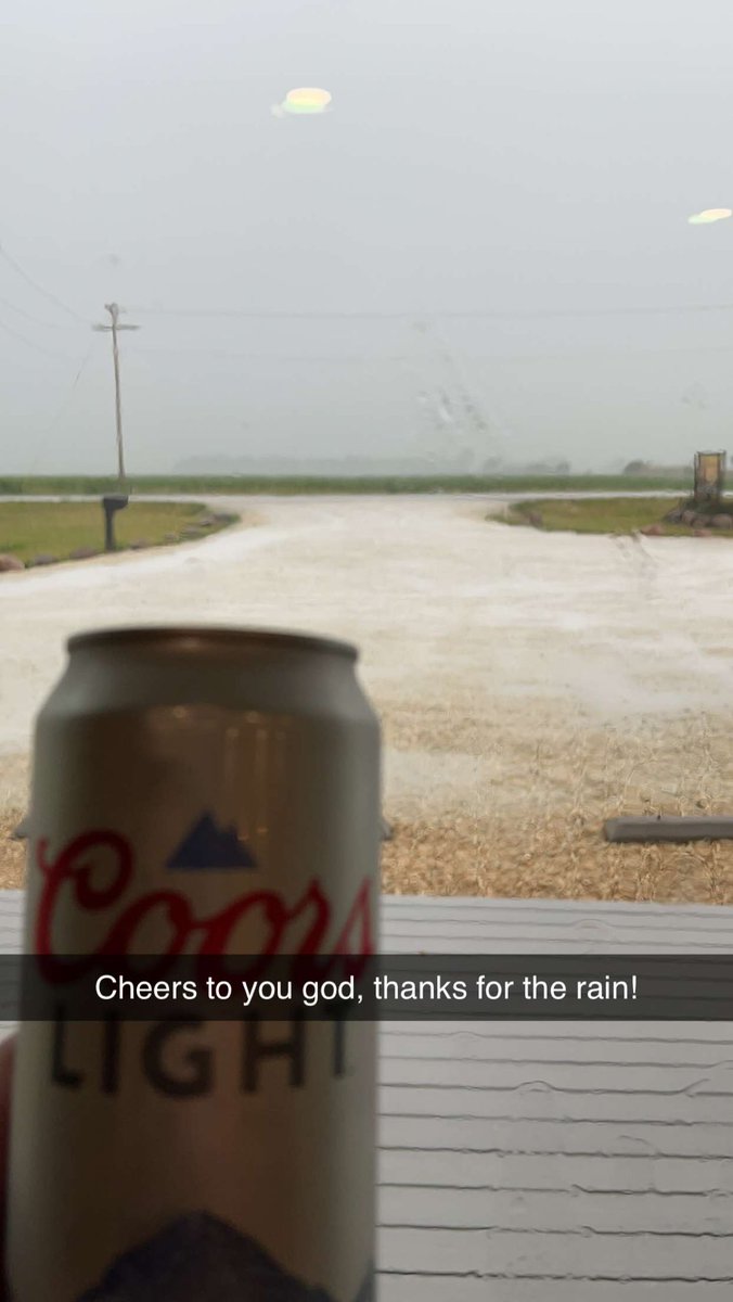 Actually raining calls for an afternoon beer at the seed shed