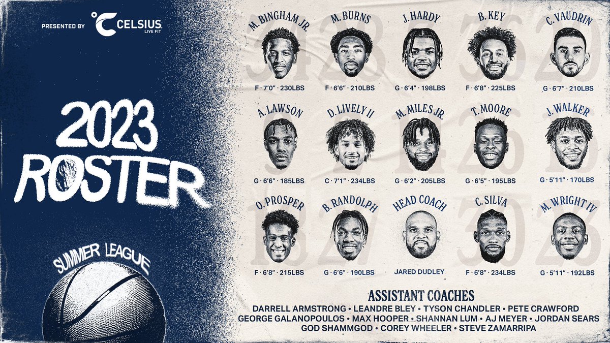 Our 2023 Summer League roster is here😎

@CelsiusOfficial // #MFFL