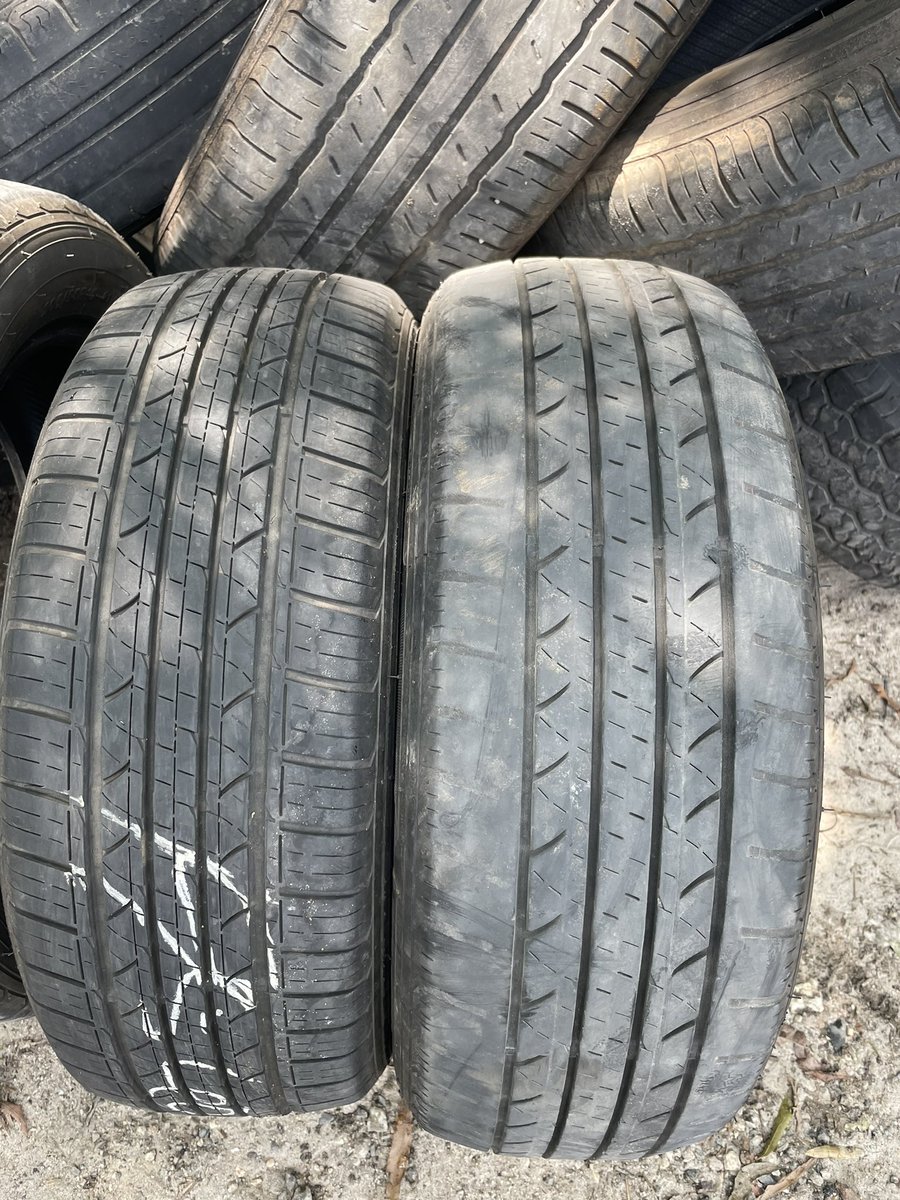 SCHP_Troop2's tweet photo. #NTSW #schp #targetzero #NationalTireSafetyWeek#TireSafety #TireSafetyTips #RoadReady
Tire safety is not just about tire pressure or tread depth. Inconsistent west can pose a serious danger. Just look at the two tires pictured and comment what you see is wrong with them! https://t.co/qJRWsV82b9