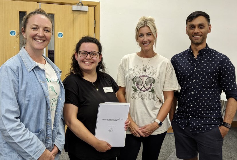 StrokeRother's tweet photo. Community Stroke Rehab and Bexhill Irvine Unit therapists ‘working together’ on the Stroke Pathway. Four day course exploring ‘Posture management for people with complex disabilities’. 👏👏👏 https://t.co/2nujvHSmWq