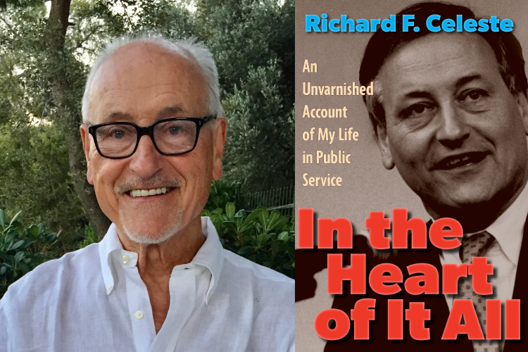 Ohioana's tweet photo. #33Books33Days: IN THE HEART OF IT ALL, Former governor #RichardFCeleste’s journey from humble beginnings in northeast Ohio to Yale, Oxford, DC, India, the governor’s residence, & beyond, is a 2023 #OhioanaBookAwards About Ohio finalist!
https://t.co/qJMMVKGMTa
@KentStateUPress https://t.co/AybYbTGCfZ