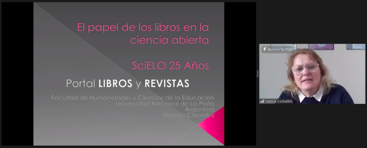 RedeSciELO's tweet photo. ¡Tuvimos un seminario de #SciELO25 (@SciELOBooks) con @AsociacionEULAC!

El papel de los libros en la ciencia abierta fue coordinado por @EdgarMalario, con charlas de Sayri Karp, João Canossa, Juan Felipe Córdoba Restrepo, Angel Luis Torres Toukoumidi y Natalia Corbellini. https://t.co/hSQae6KJ0a