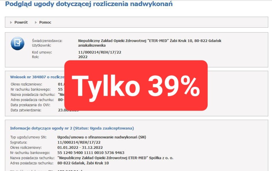 etermed's tweet photo. @NFZ_Gdansk prop. tylko 39% za usługi REH wykonane ponad limit w 2022r. Jak więc pokryć koszty🔹️płac🔹️serwisowania sprzętu🔹️rach. za energię, lokal, inne?
Chcemy sprawiedliwego traktowania!
@RMF24pl @RadioGdansk @gazeta_wyborcza
@KIFinfopl @Fizjoterapeuci @RzeczPacjenta https://t.co/kyx5aJbGb8