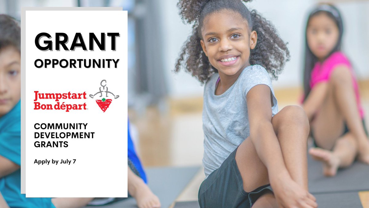 #Funding | If you have a sport program running this fall, don't miss out on <a href="/CTJumpstart/">Canadian Tire Jumpstart Charities</a> Community Development Grants for 2023. Applications are still open until July 7! ➡️ jumpstart.canadiantire.ca/pages/communit…
