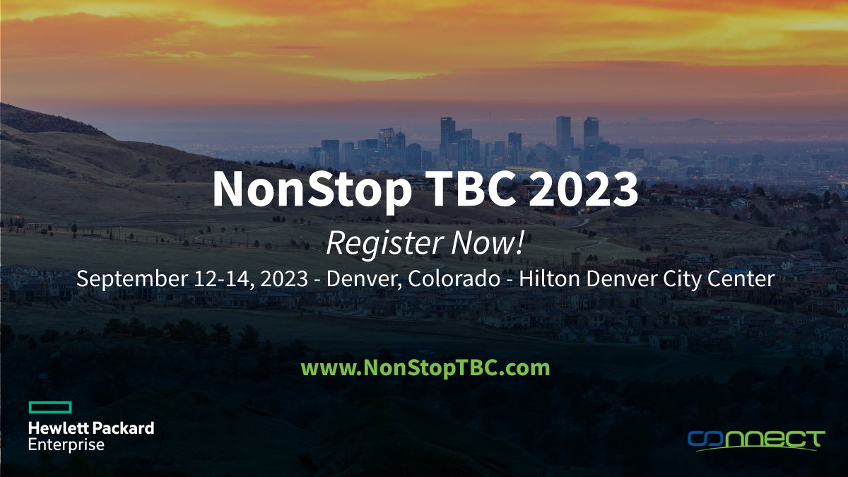 Connect_WW's tweet photo. Great news! The Early Bird discount for #NonStopTBC has been extended! We are announcing TWO new programs at this year's event. @HPE Education Day for pre-conference training, and the #NonStop Professional Achievement program. Learn more & register today! https://t.co/JFYnHxAEbQ https://t.co/sGMCtigtpy