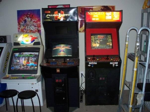 Flashback to 2008 or so, when my wife and I decided an apartment arcade was much more important than a dining room. 

While we gave the conversion cabs to friends, 15 years later, we're up to 9 full-size cabinets in the house. 

#Arcade #RetroGames #RetroGaming #NeoGeo