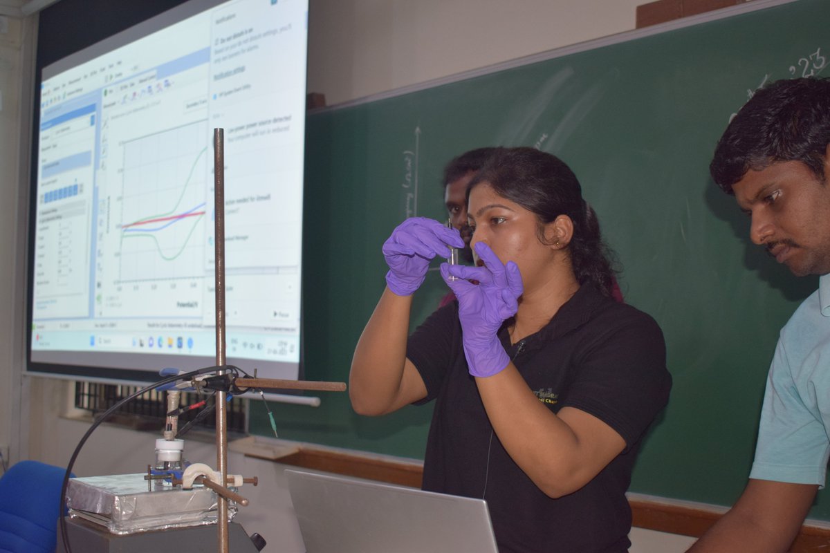 ecsiitmstudchap's tweet image. Elated to share the successful completion of yet another workshop by ECS-IITM Student chapter. We conducted the &quot;workshop on biosensors, electroanalytical techniques and a hands on session&quot; on 27th June 2023. 

#worskhop #celebration #winners #chapter #chennai #ecs #iitmadras