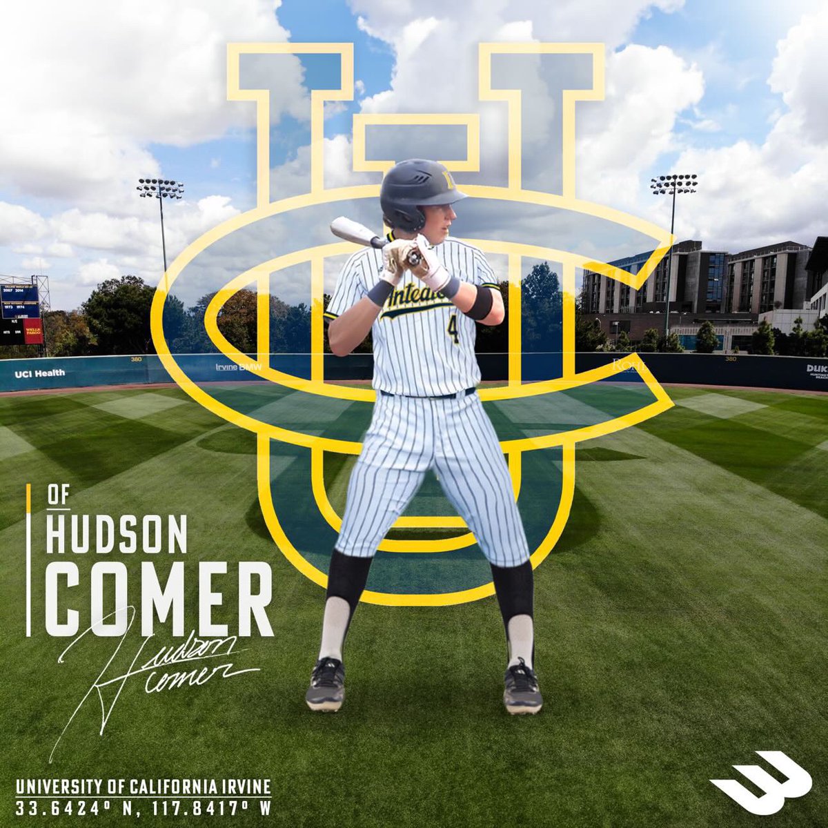 I am very excited to announce, my commitment to play Division 1 baseball at UC Irvine!! My family, friends, and coaches have all been a huge part of my success and I want to thank them. GO EATERS!!!Future is bright!!!💙 #EatersGottaEat @UCIbsb
