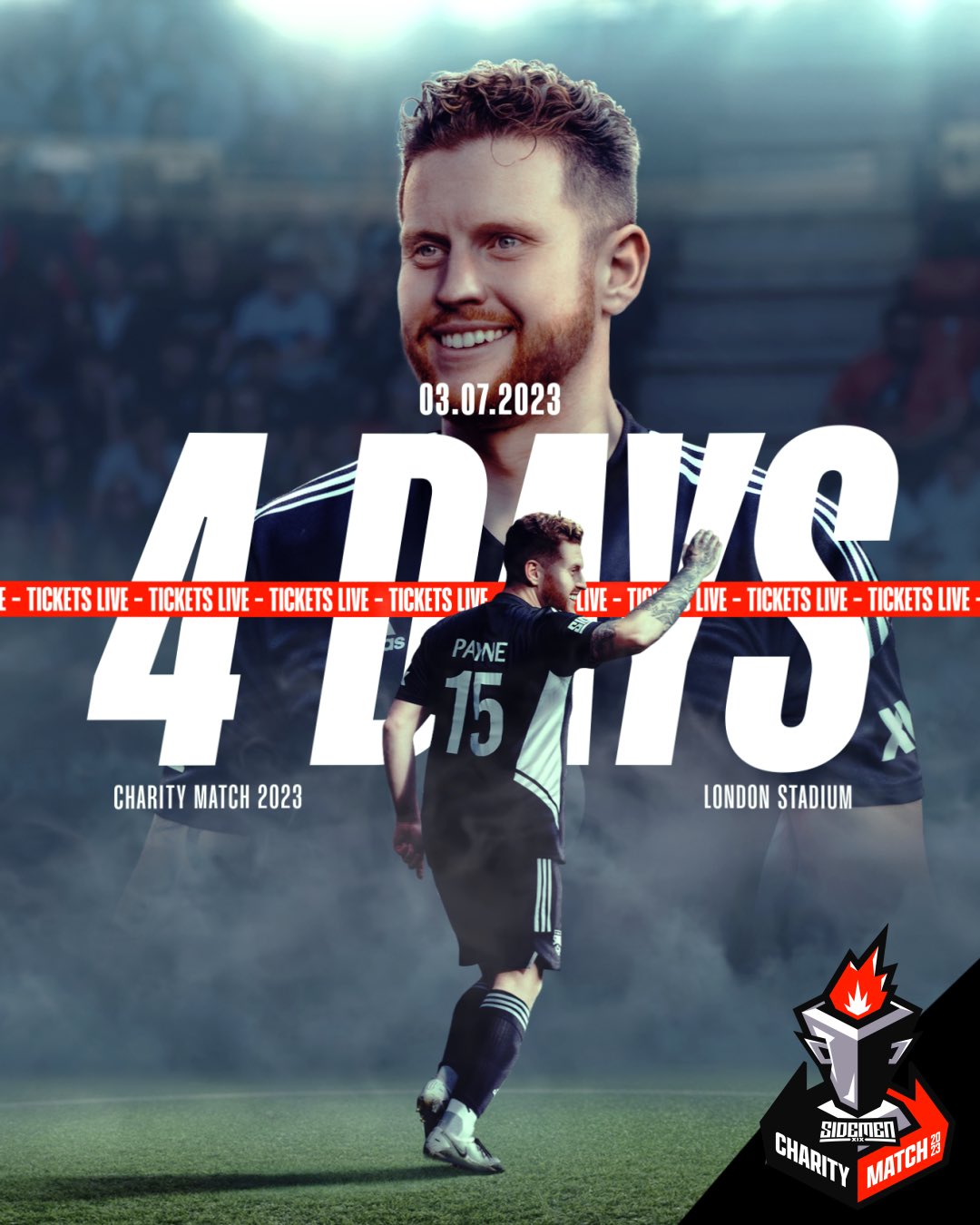 Sidemen on Twitter "4 days until charity match tickets go on sale